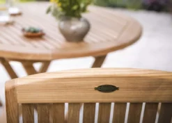 Teak Sitzgruppe Brighton mit Klappstühlen 1-8 Personen