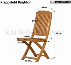 Teak Sitzgruppe Brighton 1-4 Personen mit Klappfunktion