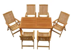 Teak Sitzgruppe London und Pisa 1-8 Personen