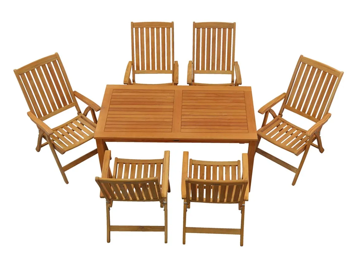 Teak Sitzgruppe London und Pisa 1-8 Personen