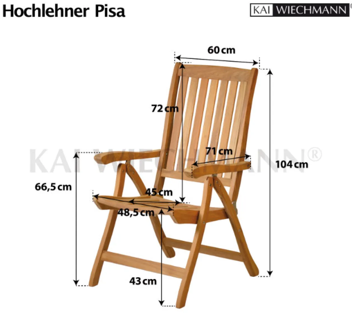 Teak Sitzgruppe London und Pisa 1-8 Personen