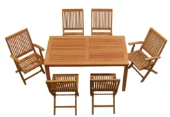 Teak Sitzgruppe London und Vitello 1-8 Personen