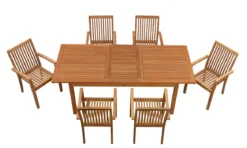 Teak Sitzgruppe Notting Hill und Seaside 4-10 Personen mit Ausziehfunktion