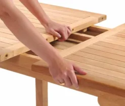 Teak Sitzgruppe Orvieto und Portofino 4-10 Personen mit Ausziehfunktion