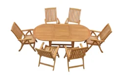 Teak Sitzgruppe Orvieto und Pisa 4-10 Personen mit Ausziehfunktion