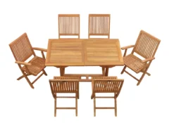 Teak Sitzgruppe Tivoli und Vitello 4-10 Personen mit Ausziehfunktion