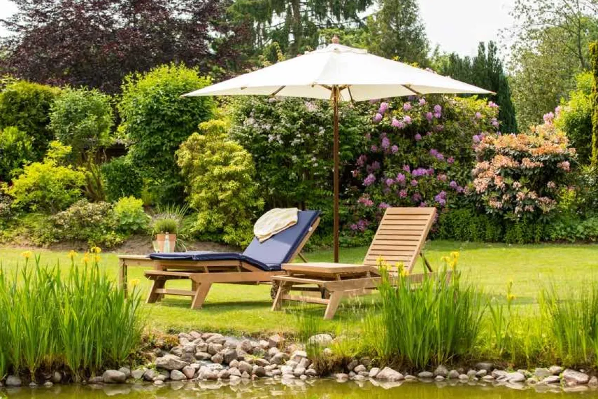 Teak Sonnenliege Komfort