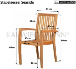 Teak Stapelsessel Seaside