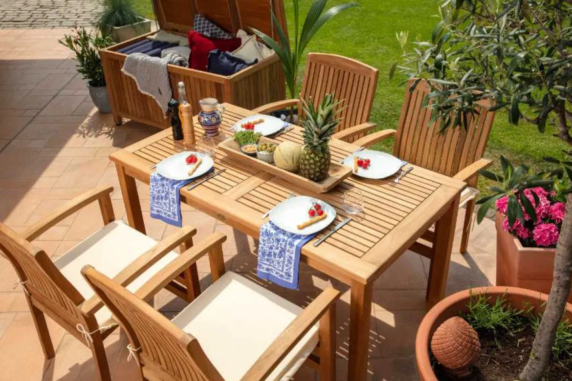 Teak Tisch Brighton rechteckig 120 cm