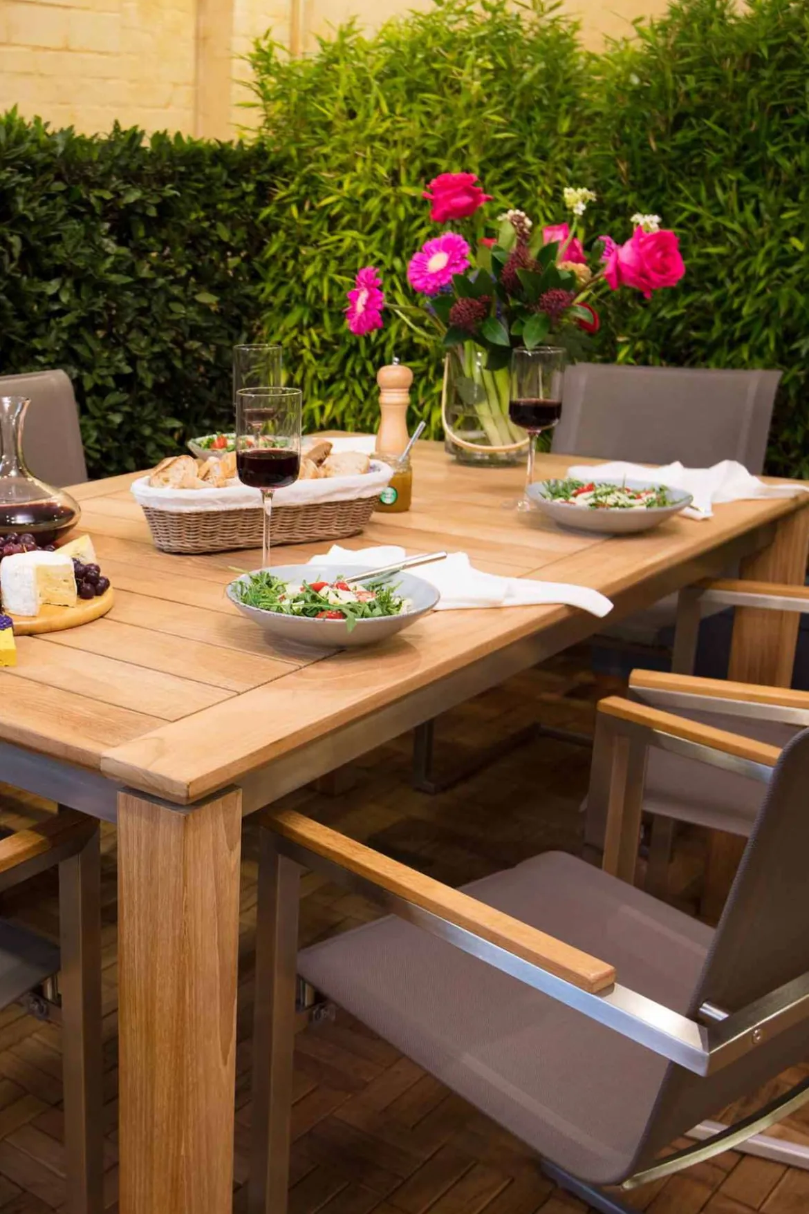 Teak Tisch Edelstahl Triton