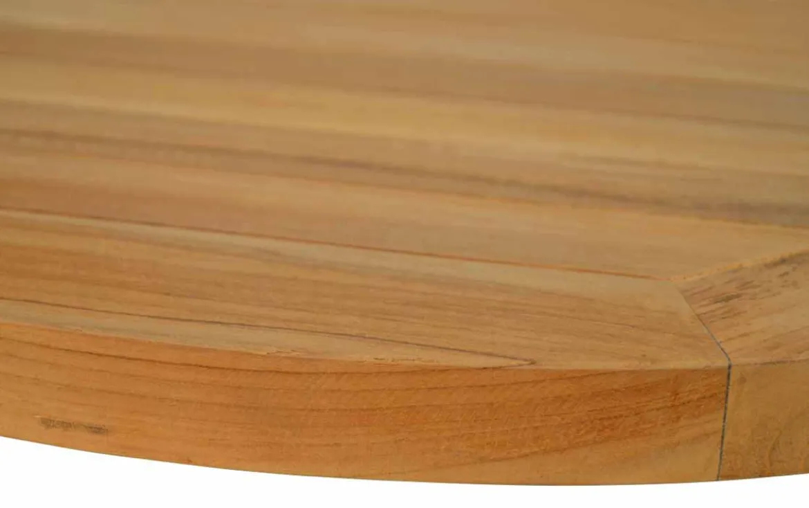 Teaktischplatte rund 60 cm Durchmesser