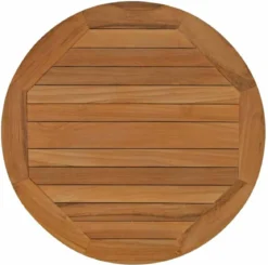 Teaktischplatte rund 60 cm Durchmesser