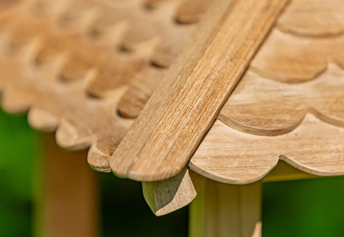 Teak Vogelfutterhaus Elsa