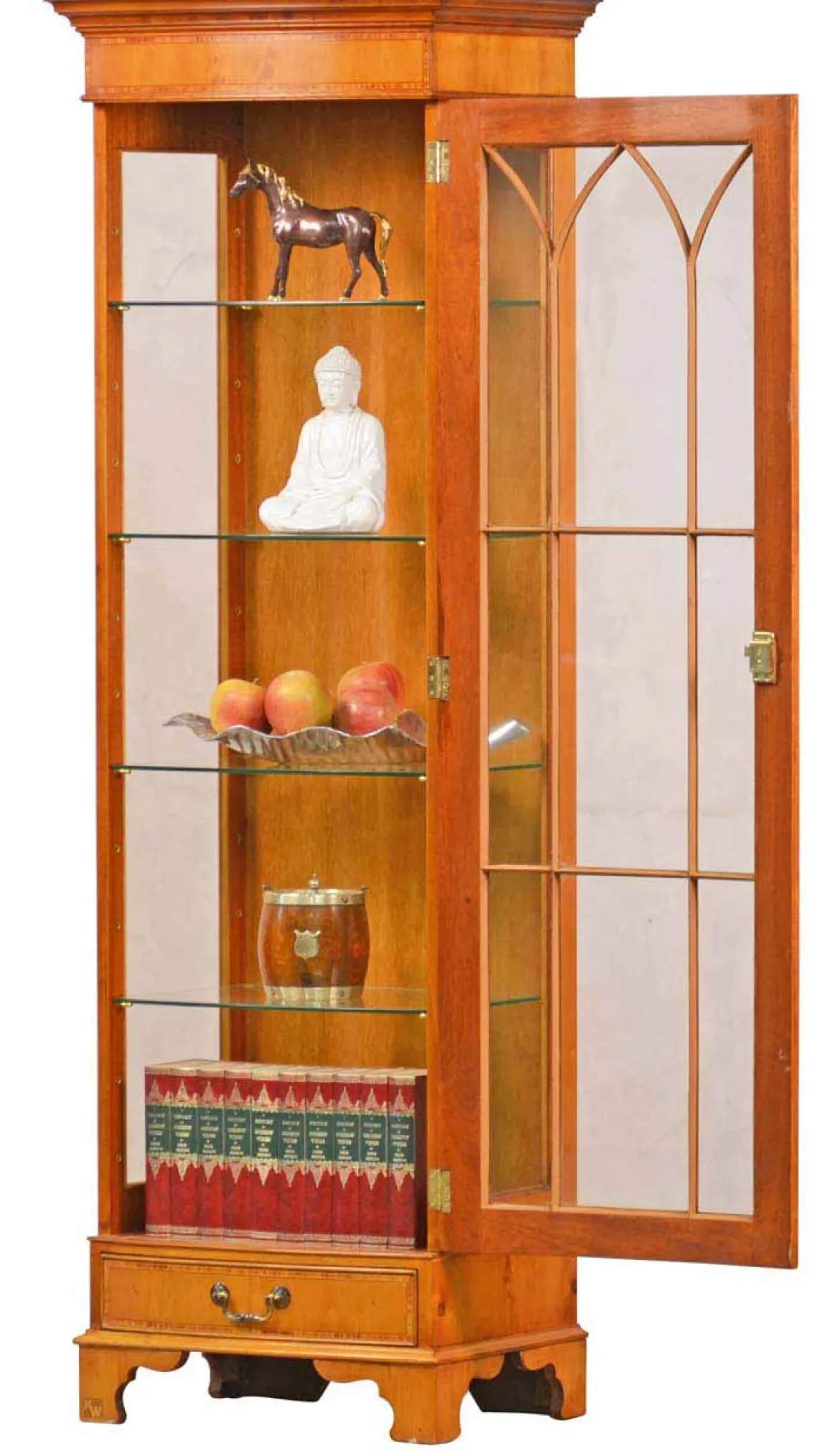 Vitrine 1-türig Bow Eibe