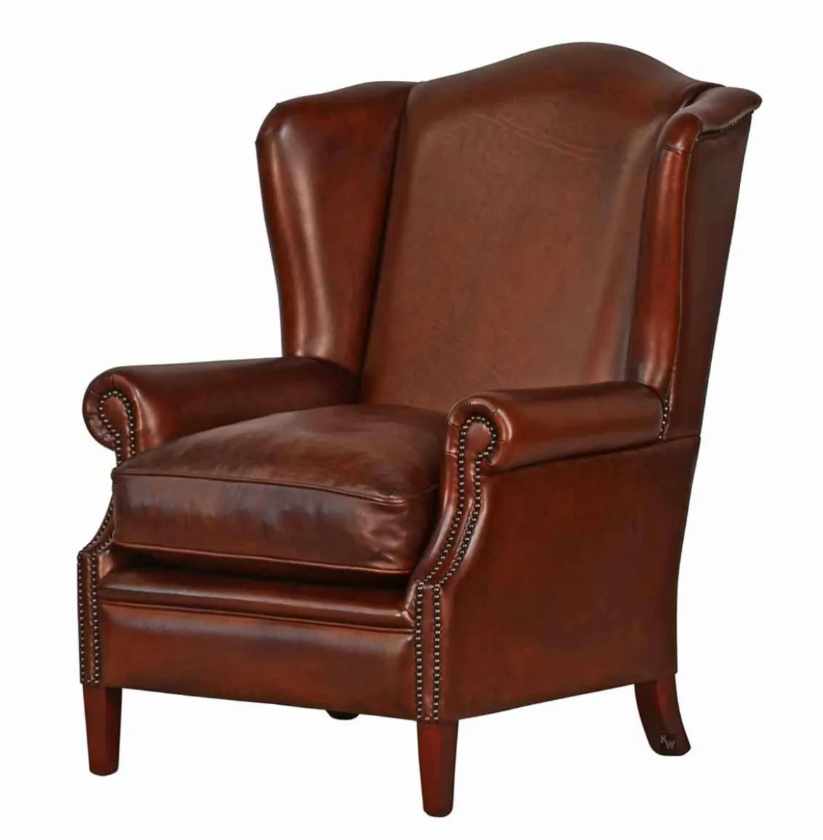 Wing Chair Vintage dark brown