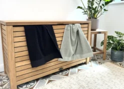 Wäschebox Holz Allegra