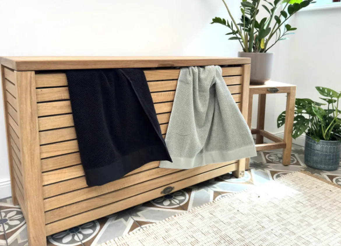 Wäschebox Holz Allegra