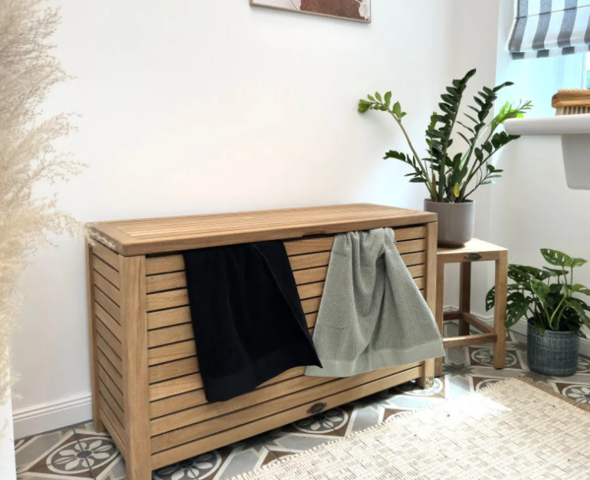 Wäschebox Holz Allegra
